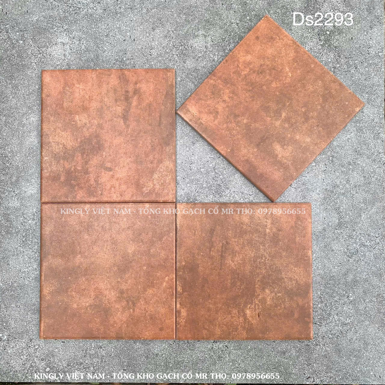Gạch cổ 20x20 cm màu nâu đất FG2293